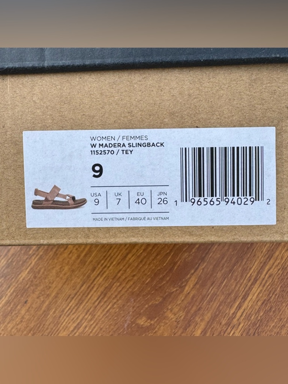 Teva Madera Slingback Sandals Womens 9 Tan Leather Comfort Casual - Picture 10 of 11